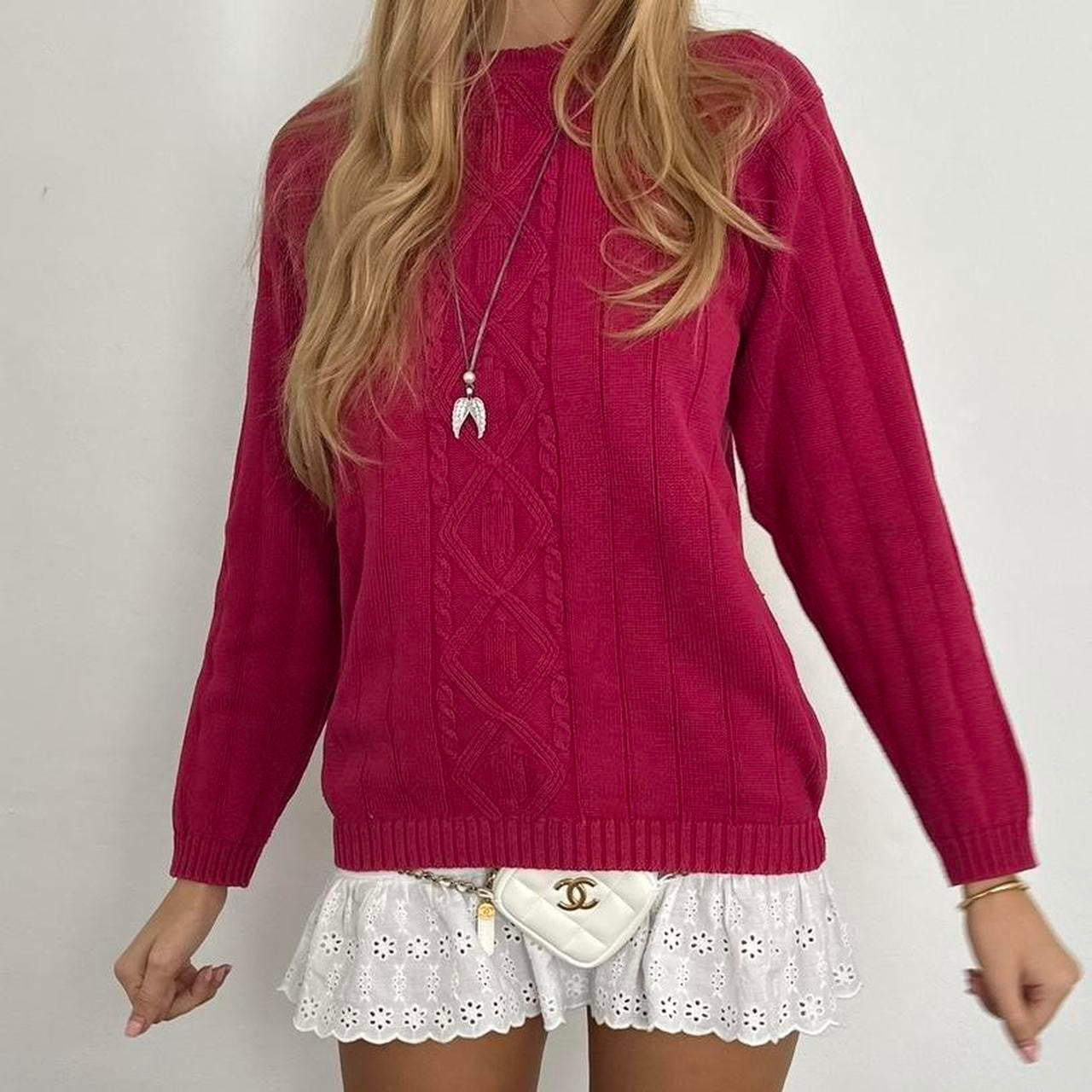 Vintage cable knit sweater