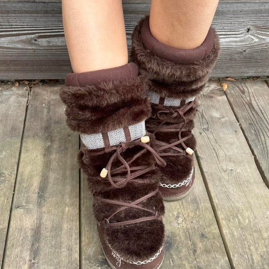 Vintage chocolate brown 2000’s Roxy snow boots