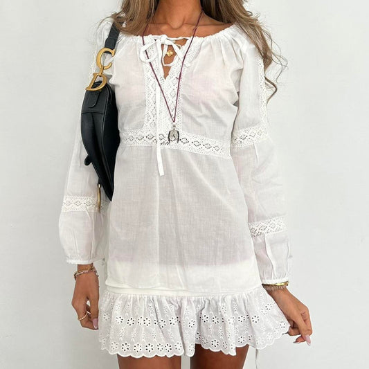Vintage 90’s boho white blouse