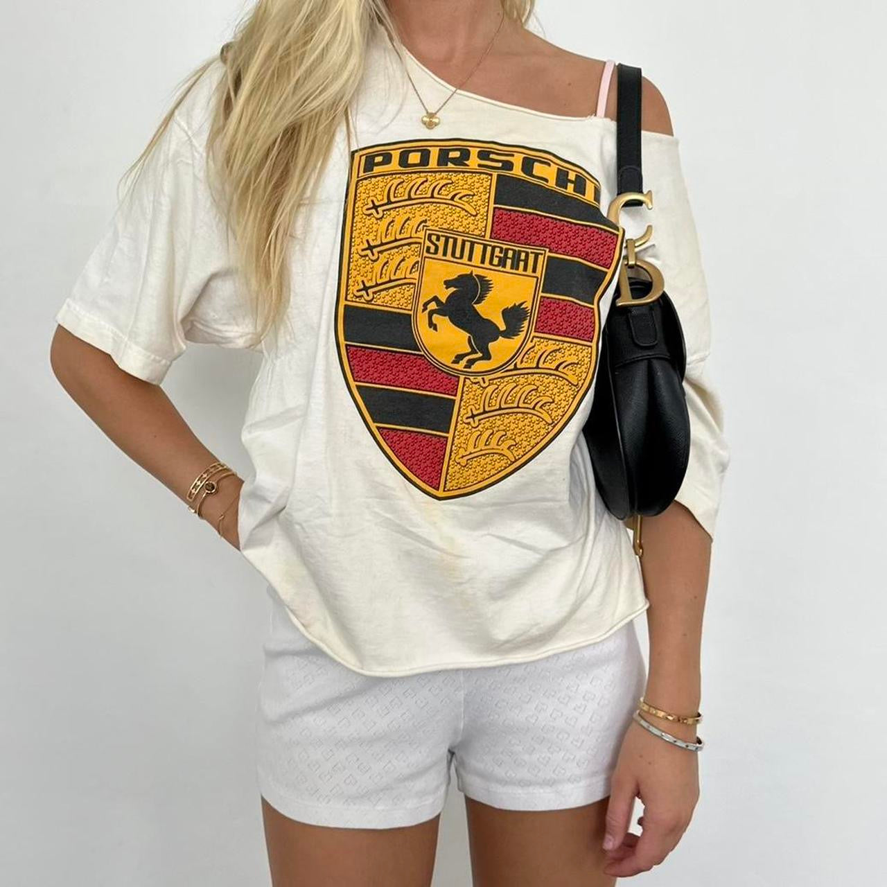 Vintage 90’s Porche off shoulder top