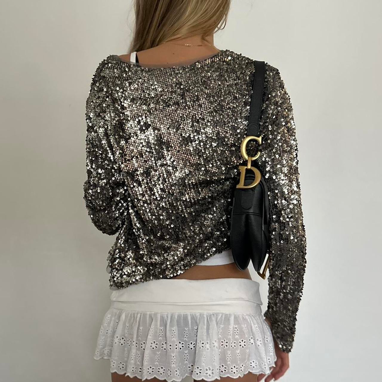 Vintage Abercrombie and Fitch sequin cardigan