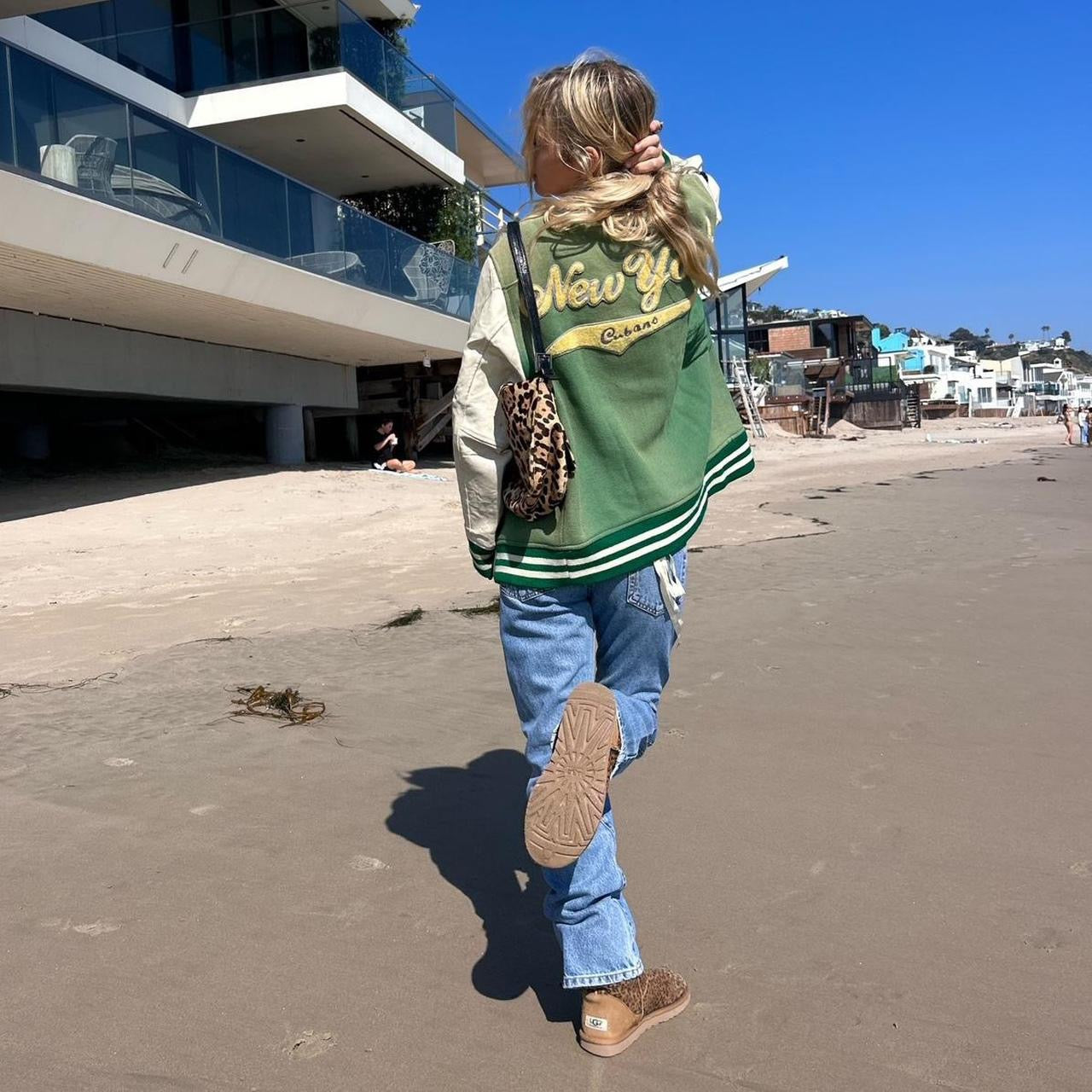 Vintage 80s green New York jacket 💚