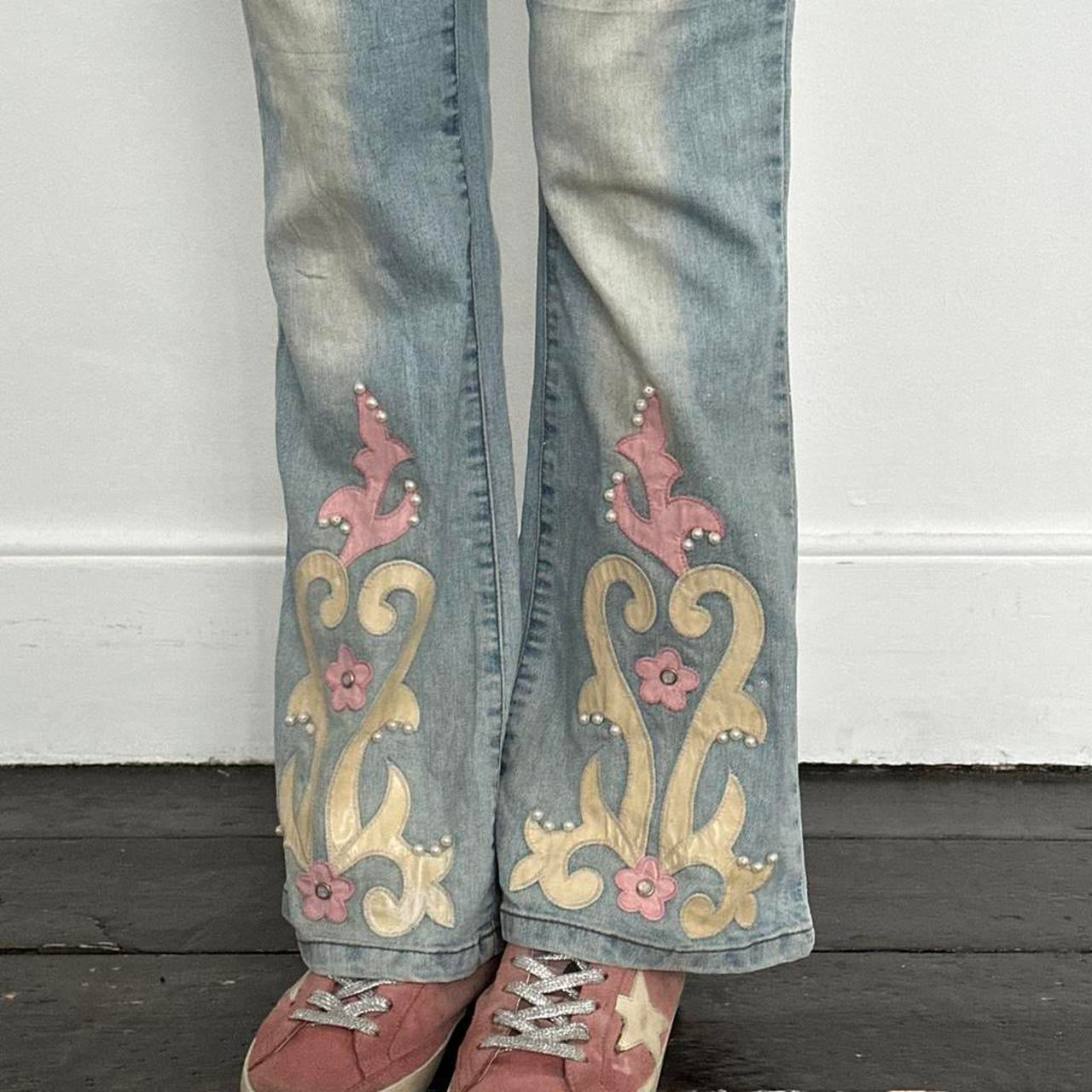 Vintage 2000’s Italian embellished jeans