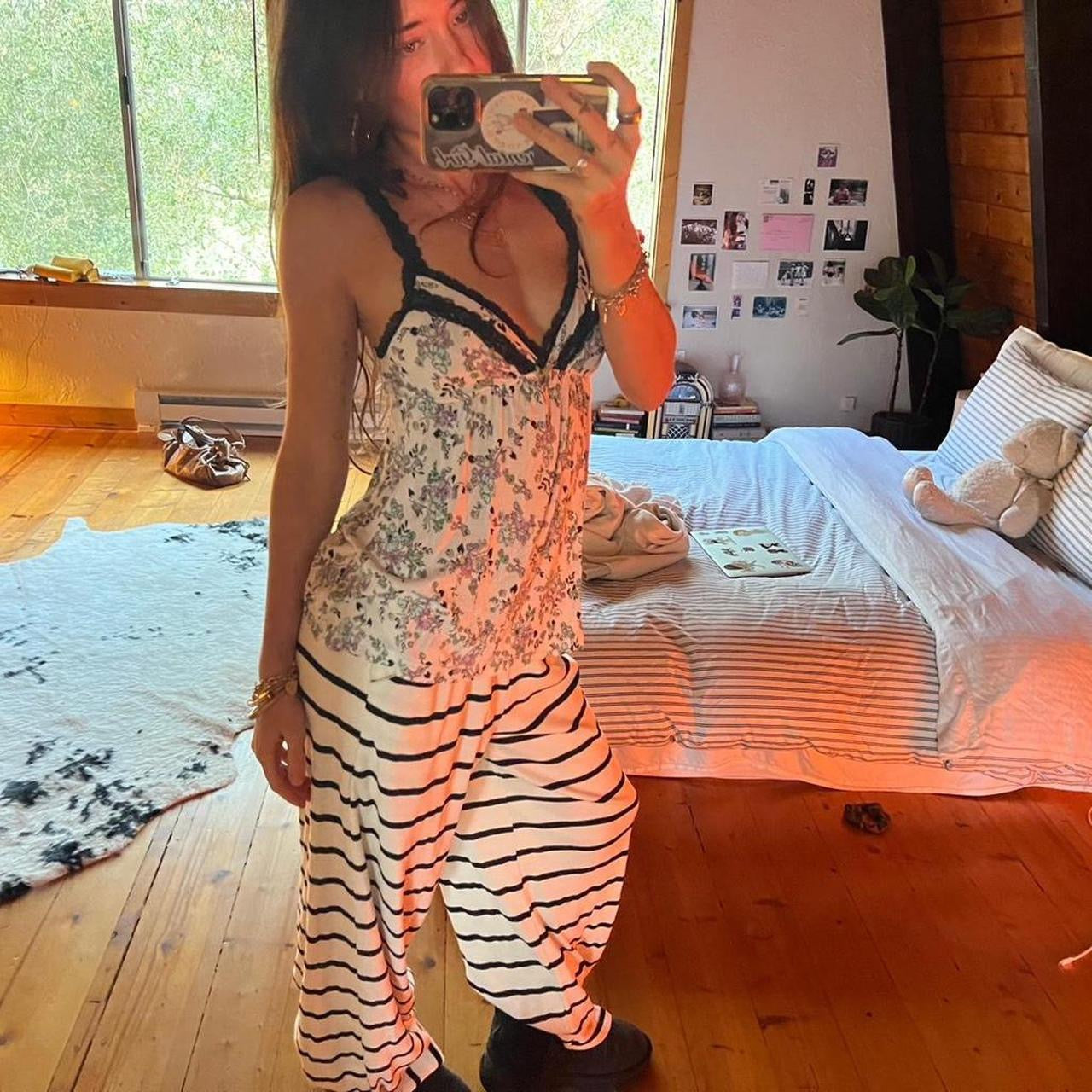 Vintage 90’s Victoria’s Secret babydoll floral pattern top