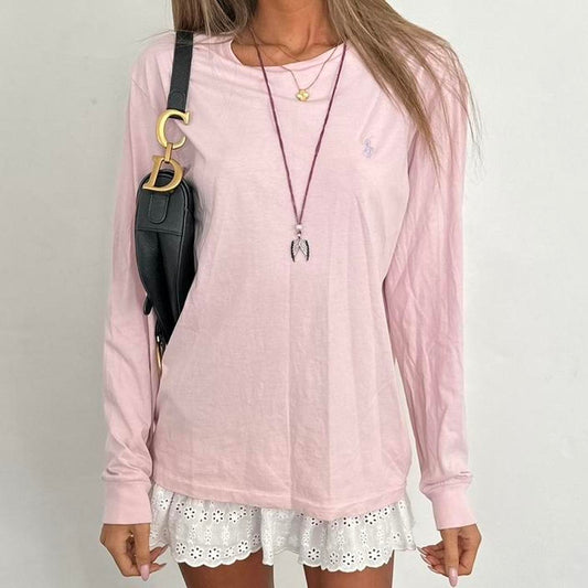 Vintage Ralph Lauren pink long sleeve top