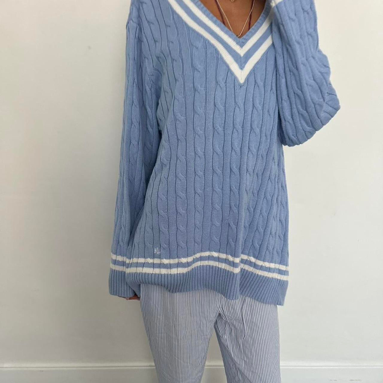 Vintage 2000’s Ralph Lauren blue knit jumper