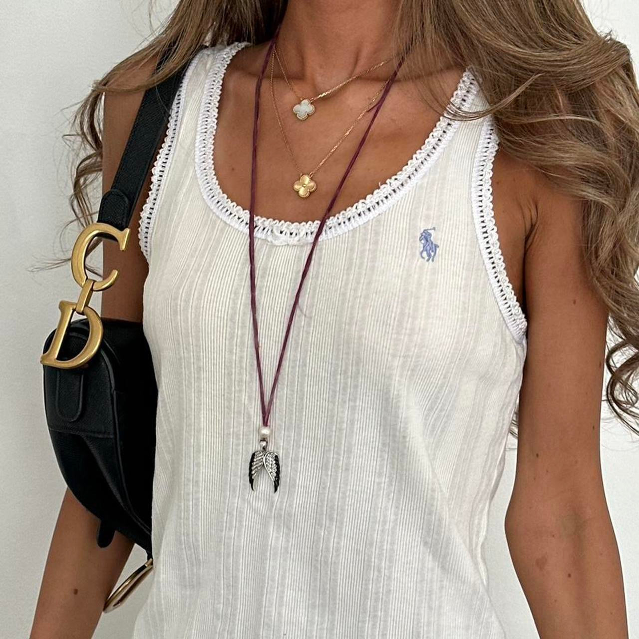 Vintage 90’s Ralph Lauren white camisole top