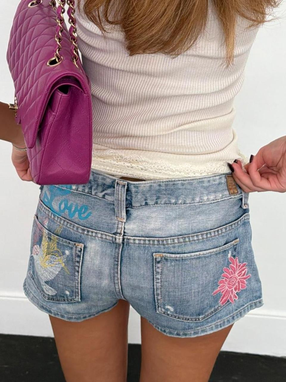 Vintage 90s rare Guess denim shorts