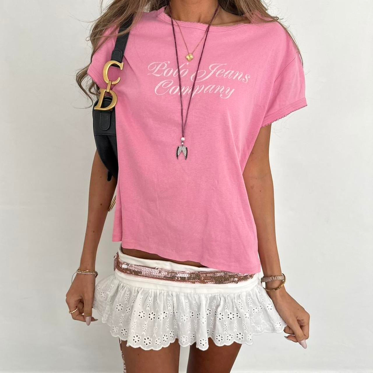Vintage 00s Ralph Lauren pink tee