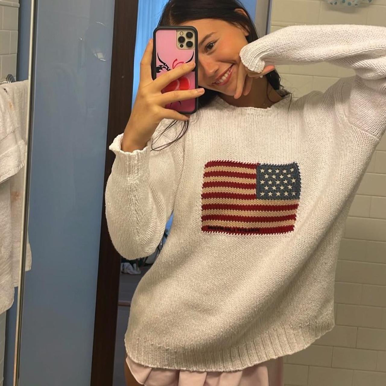 Vintage American flag Ralph Lauren jumper