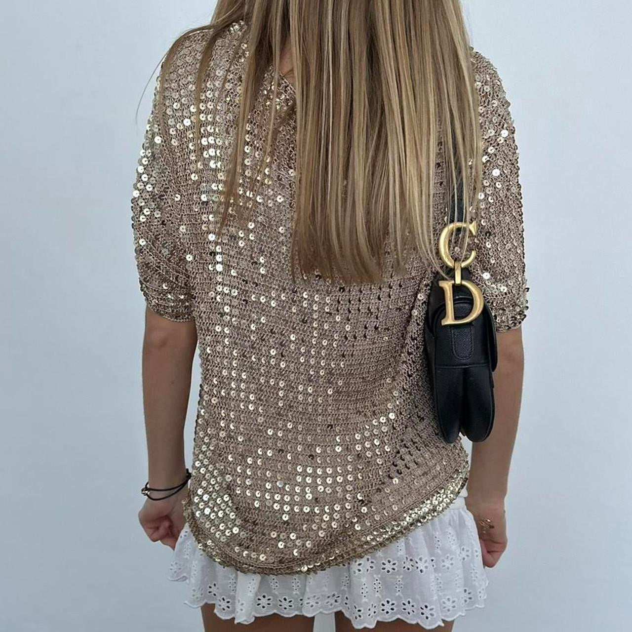 Vintage 90’s sequin cardigan top