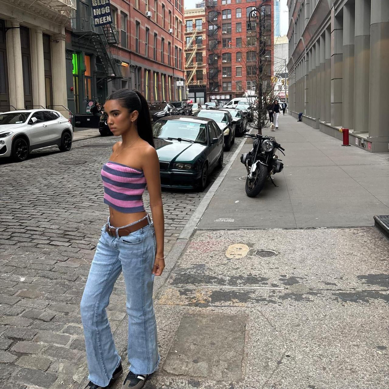 Vintage true 90’s striped tube top