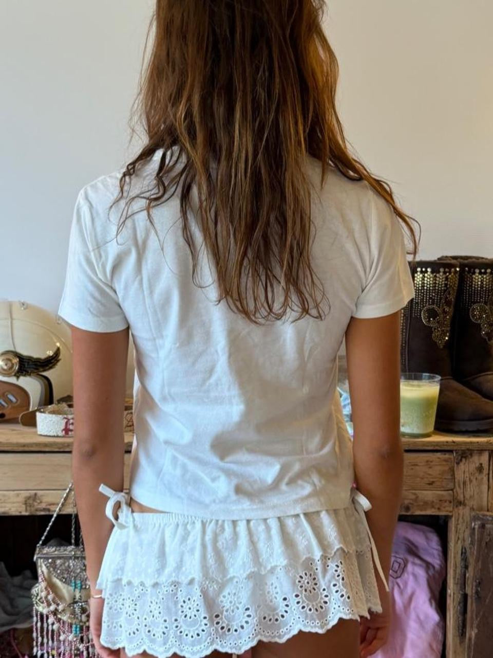 Vintage 00’s Polo Ralph Lauren white baby tee