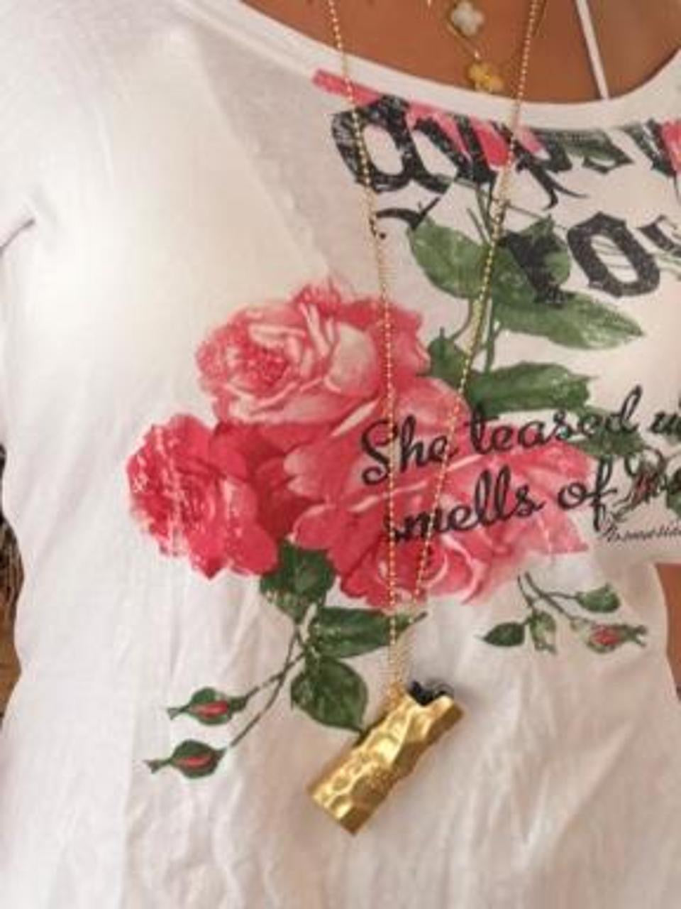 Vintage 00s graphic off shoulder rose top