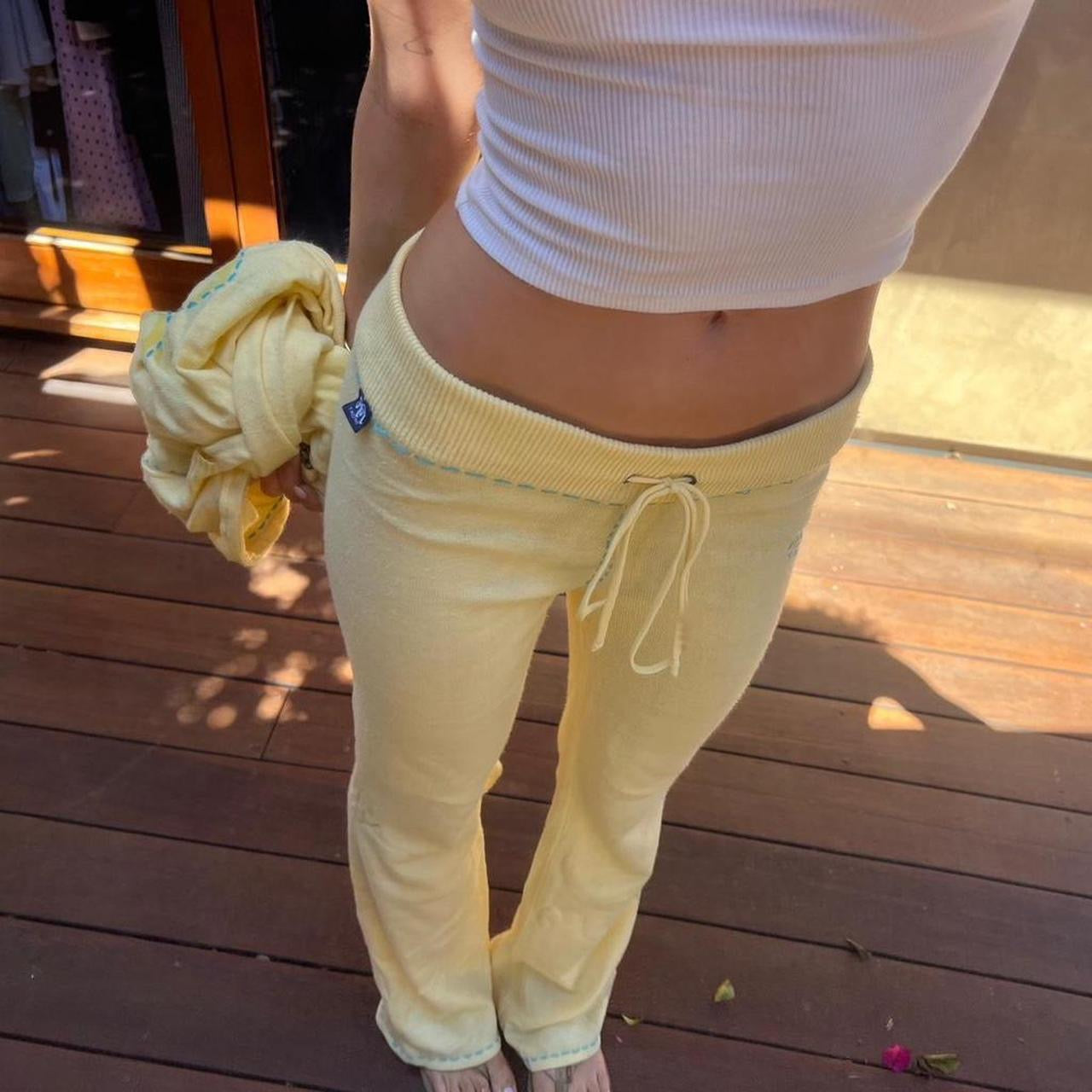 Vintage 90’s pastel yellow two piece set