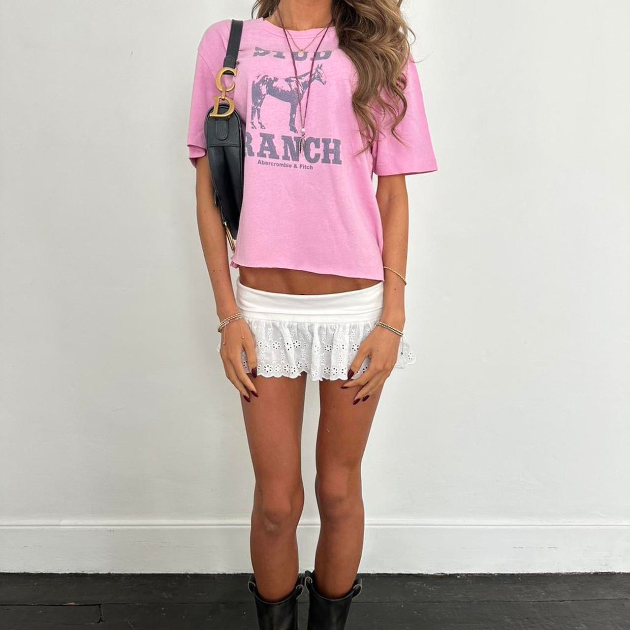 Vintage Abercrombie and Fitch pink top