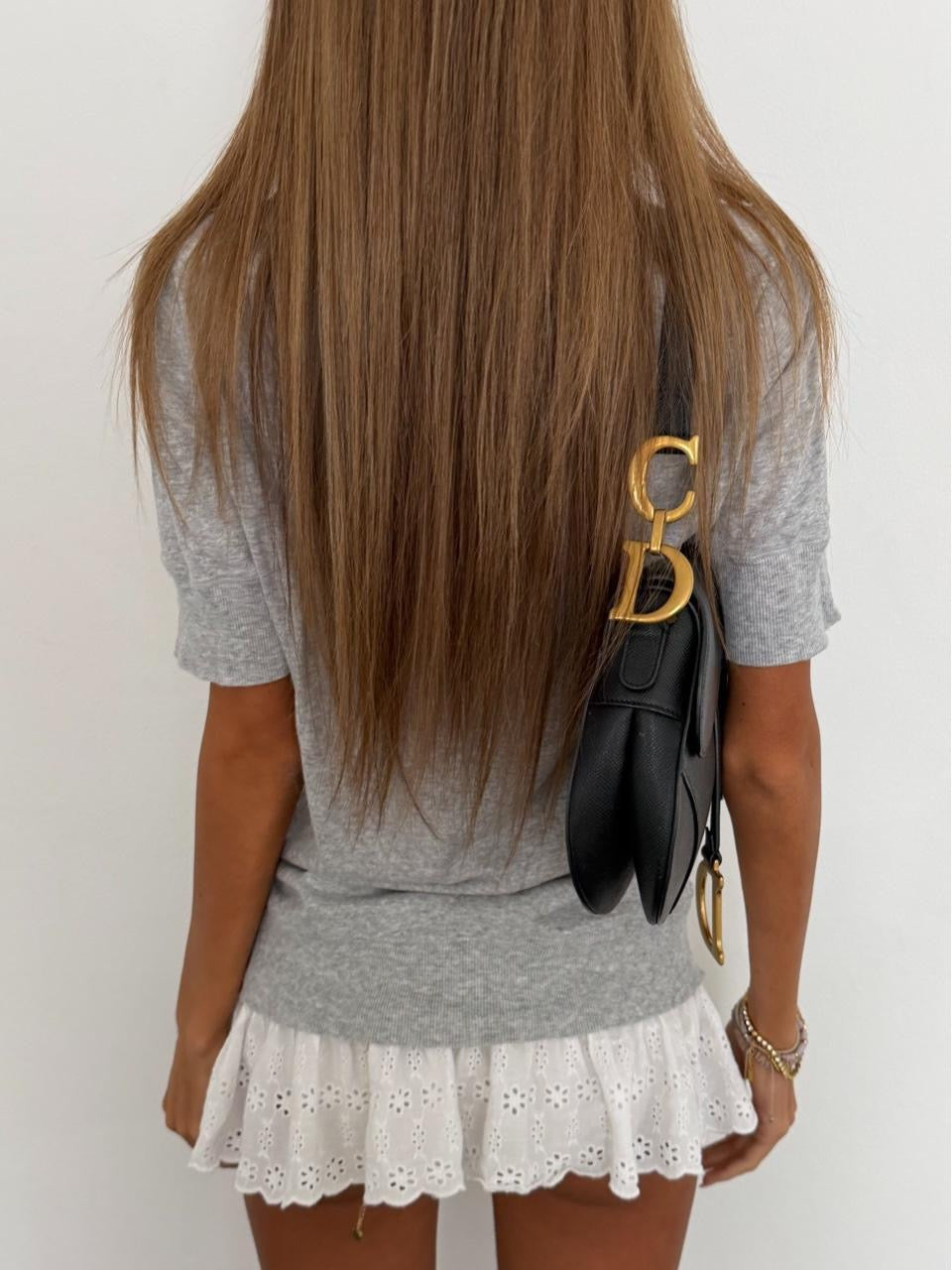 Vintage 00’s Victoria’s Secret grey graphic top