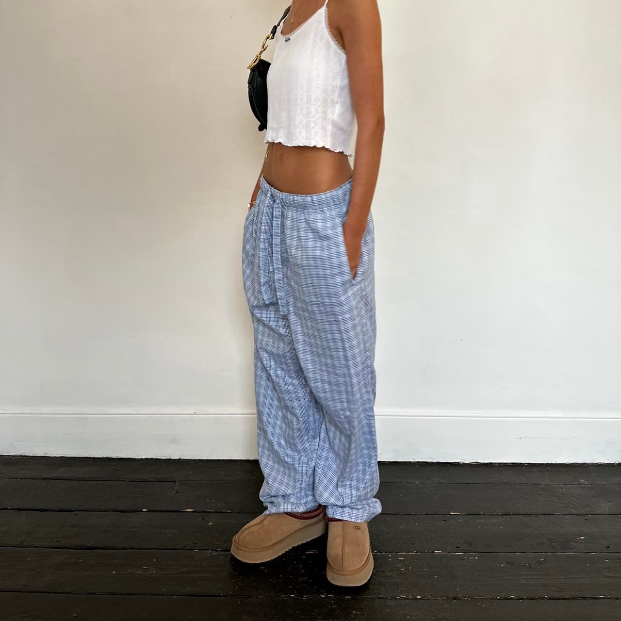 Vintage blue plaid pants 🩵