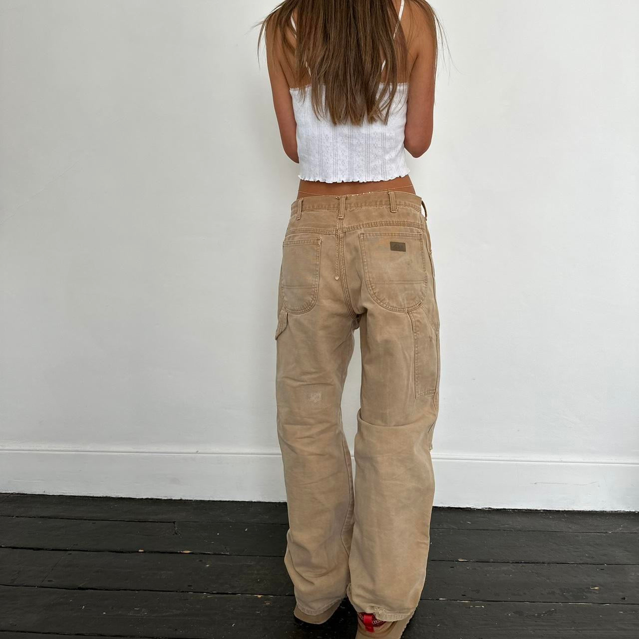 Vintage 90s tan wash jeans