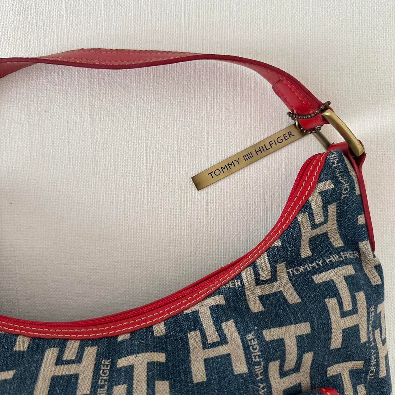 Vintage 90’s Tommy Hilfiger red denim bag