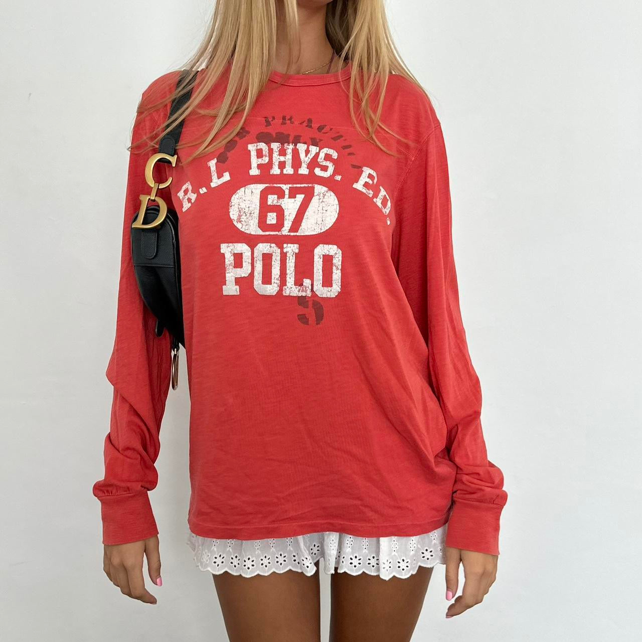 Vintage 2000’s Polo Ralph Lauren red long sleeve top