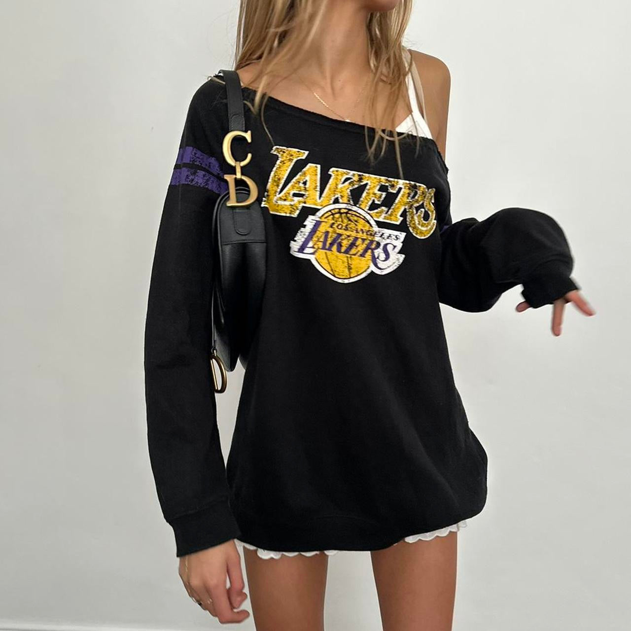 Vintage Lakers off the shoulder sweatshirt