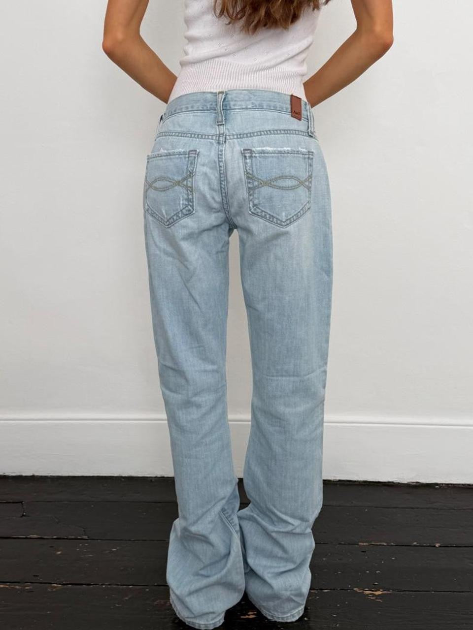 Vintage 00’s Abercrombie and Fitch low rise bootcut jeans