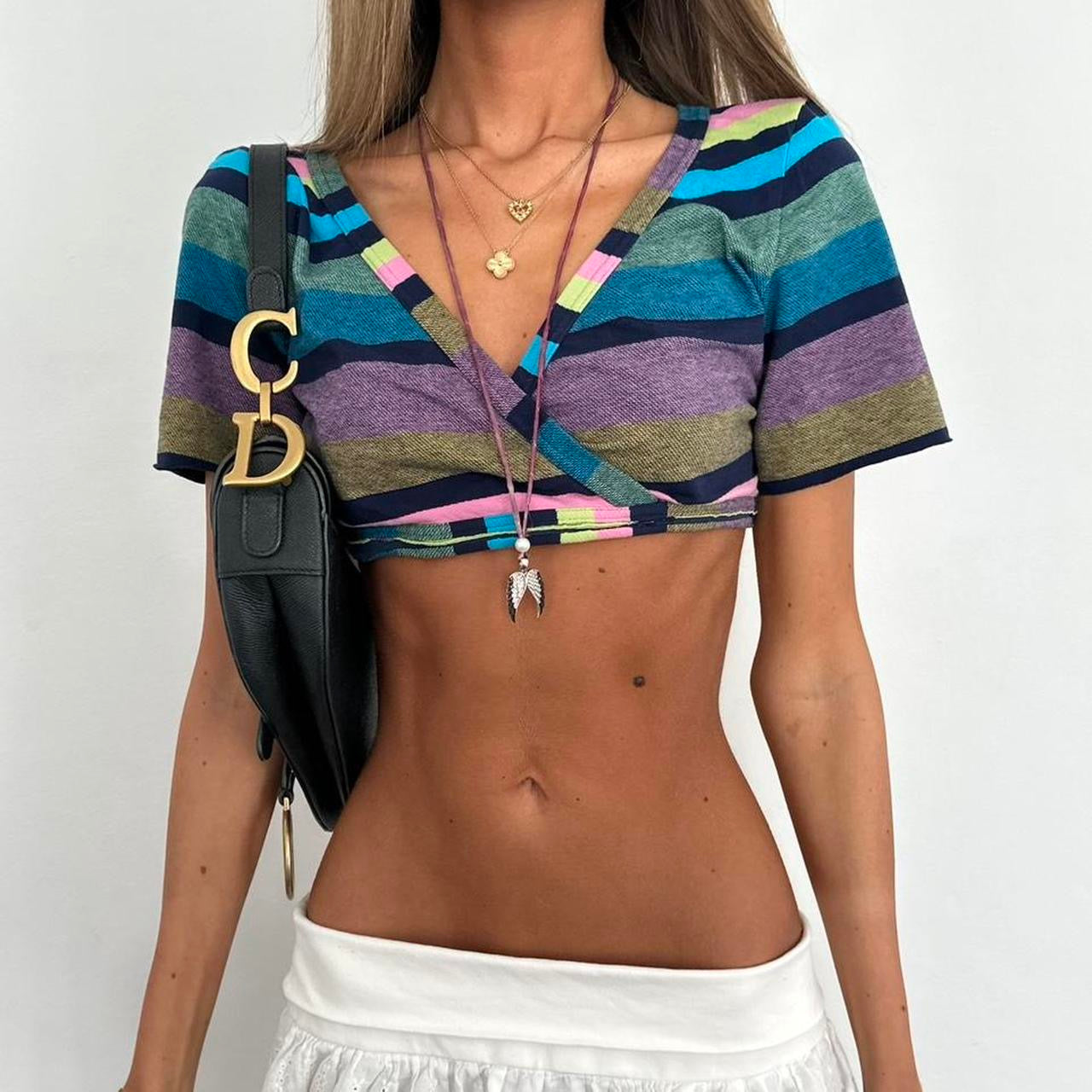 Vintage 90’s crop striped top
