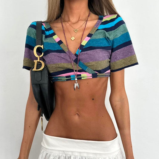 Vintage 90’s crop striped top