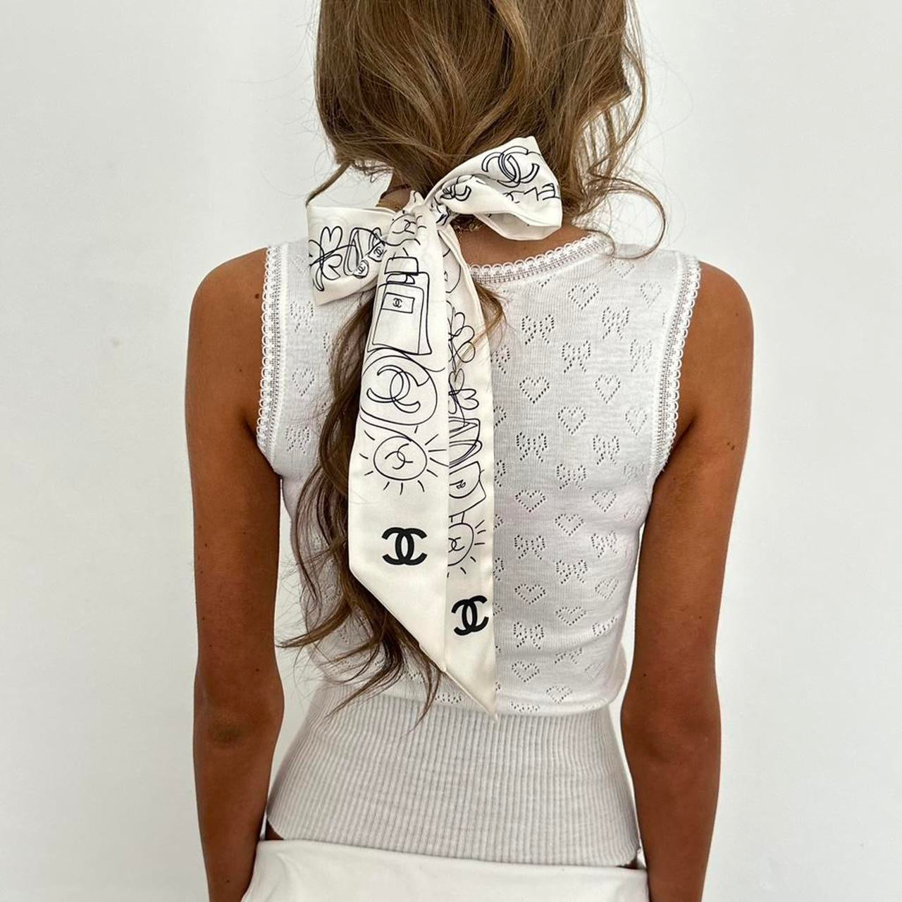 Vintage Chanel silk scarf