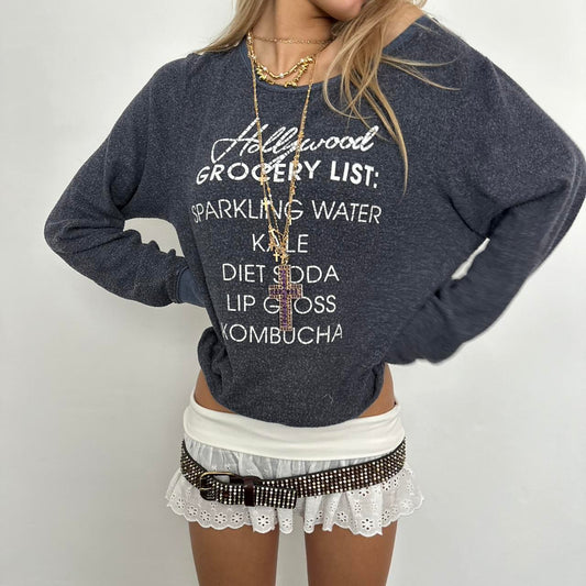 Vintage 90’s ‘Hollywood Grocery List’ sweatshirt
