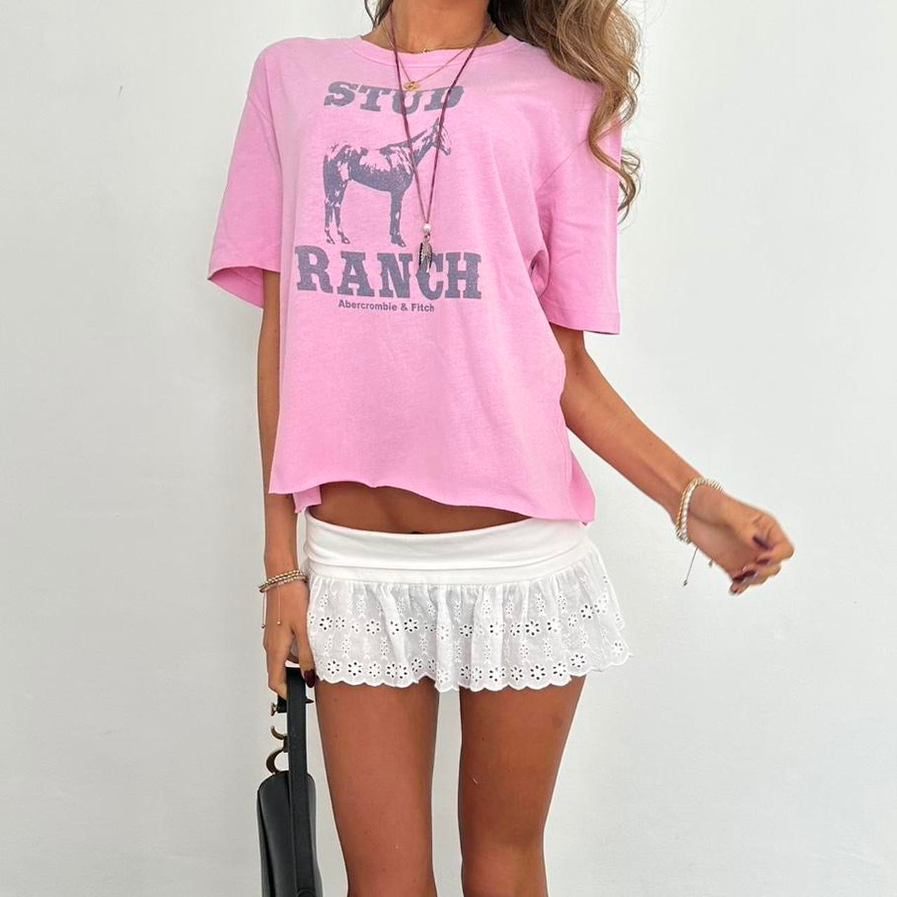 Vintage Abercrombie and Fitch pink top