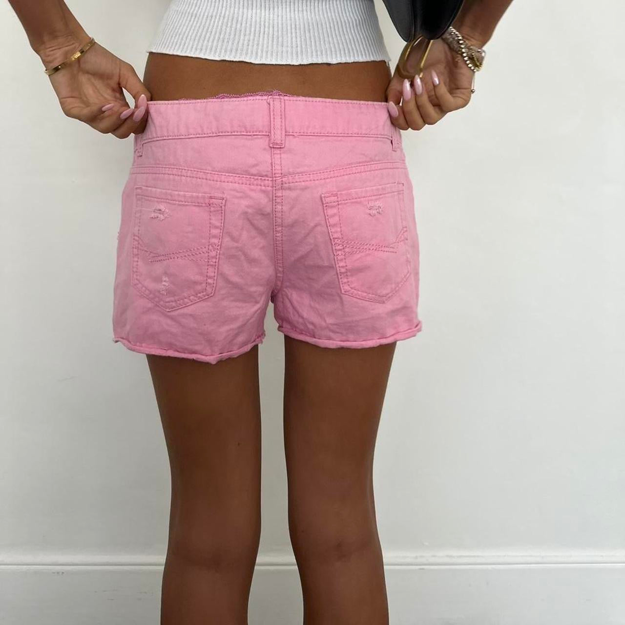 Vintage 2000’s pink denim shorts