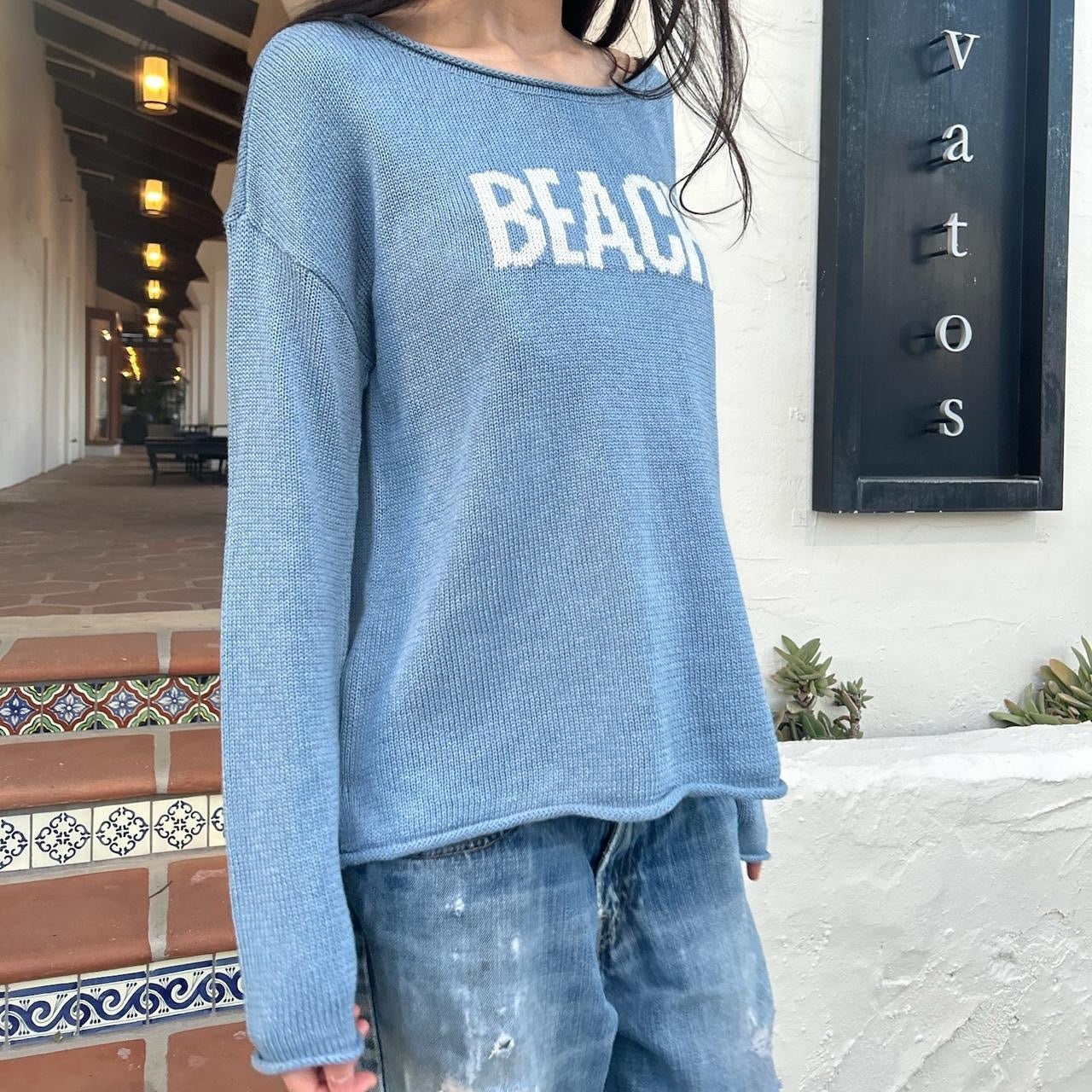 Vintage Beach off the shoulder sweatshirt