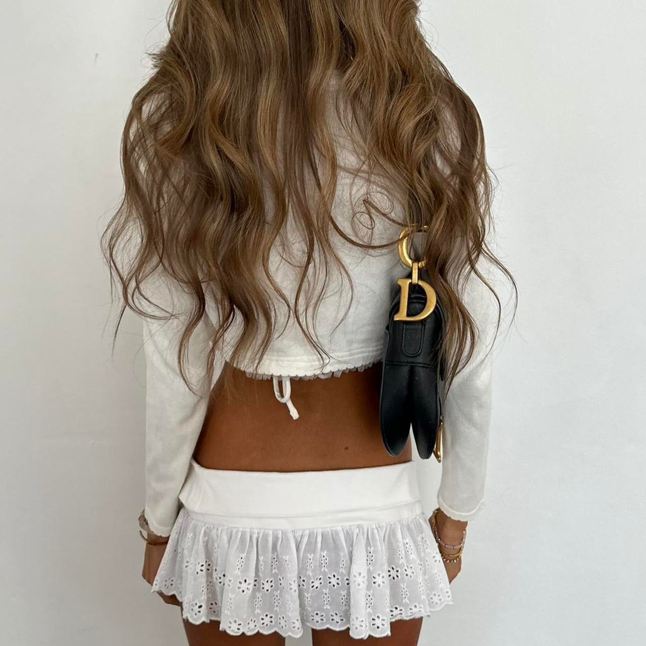 Vintage 2000s white cardigan top