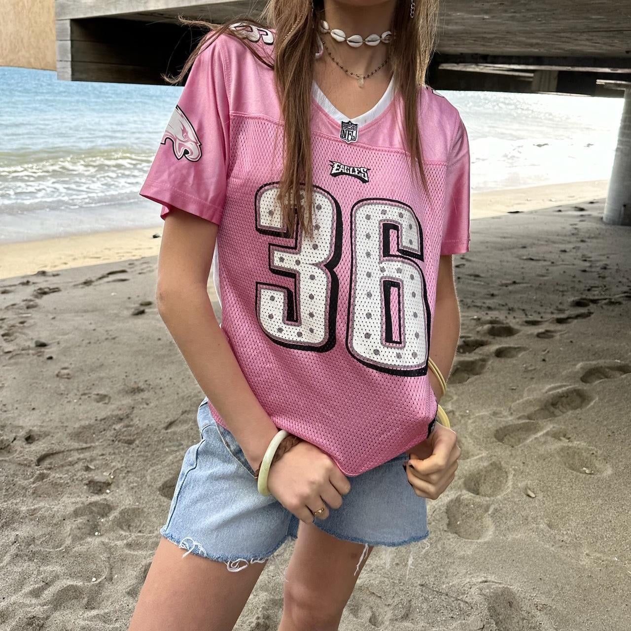 Vintage 90’s pink jersey NFL top