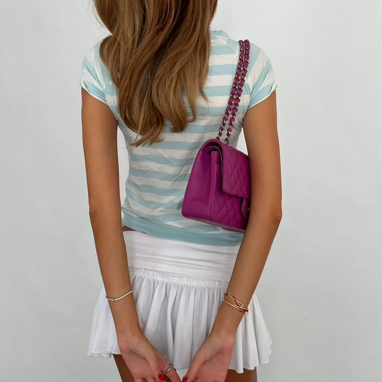Vintage 00s blue striped pirates top