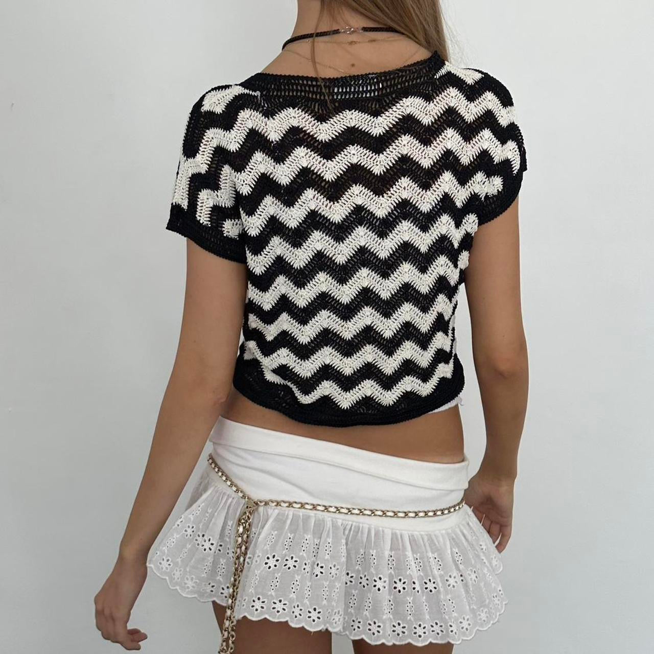Vintage striped layering top