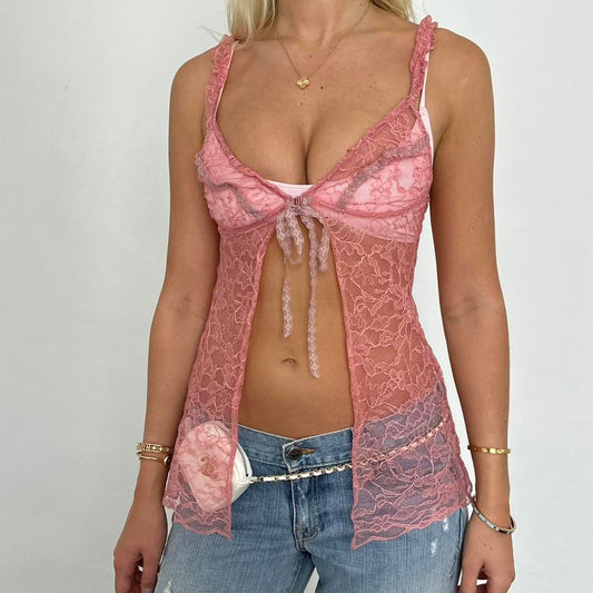 Vintage Victoria’s Secret babydoll camisole open front top