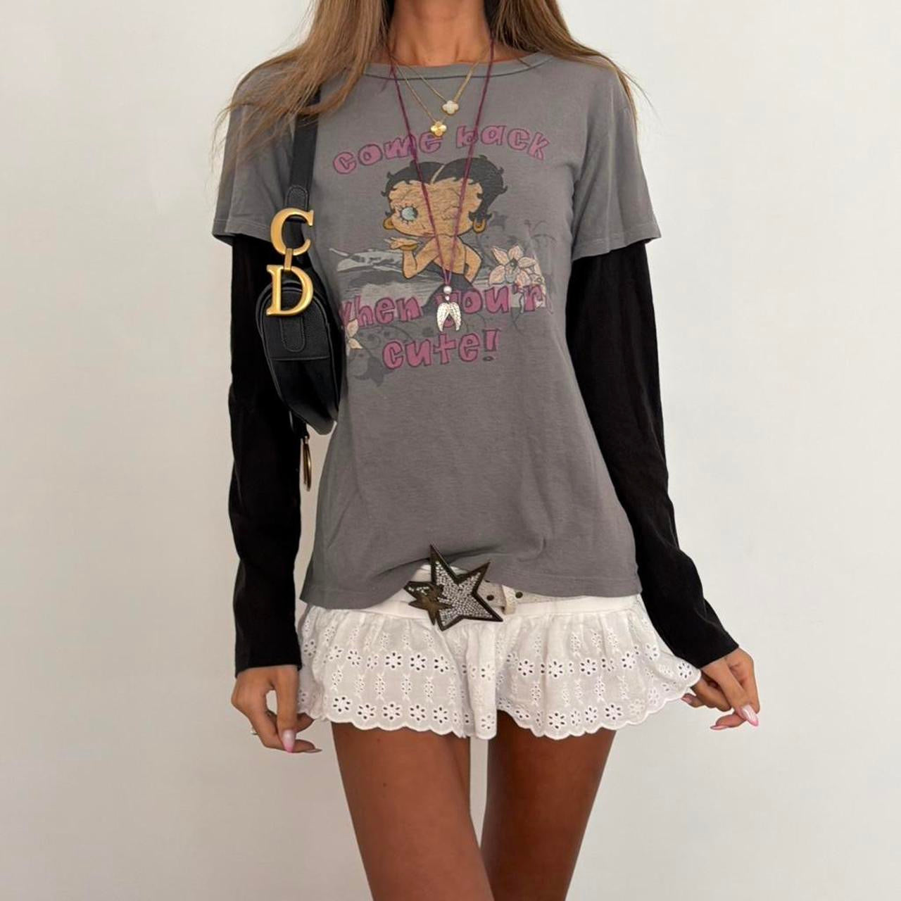 Vintage 00s Betty Boop graphic long sleeve top