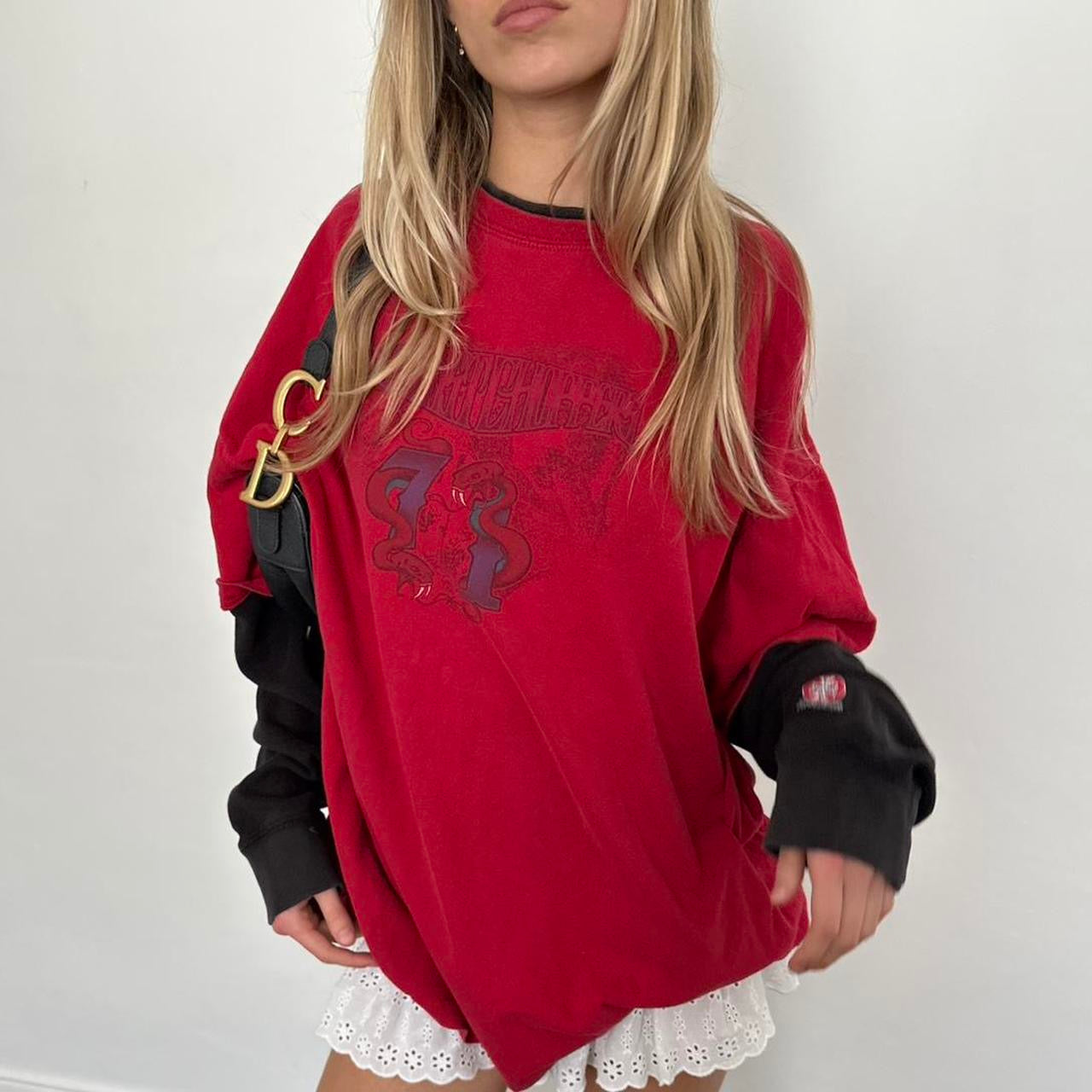 Vintage 90’s West Coast Choppers long sleeve double layered top