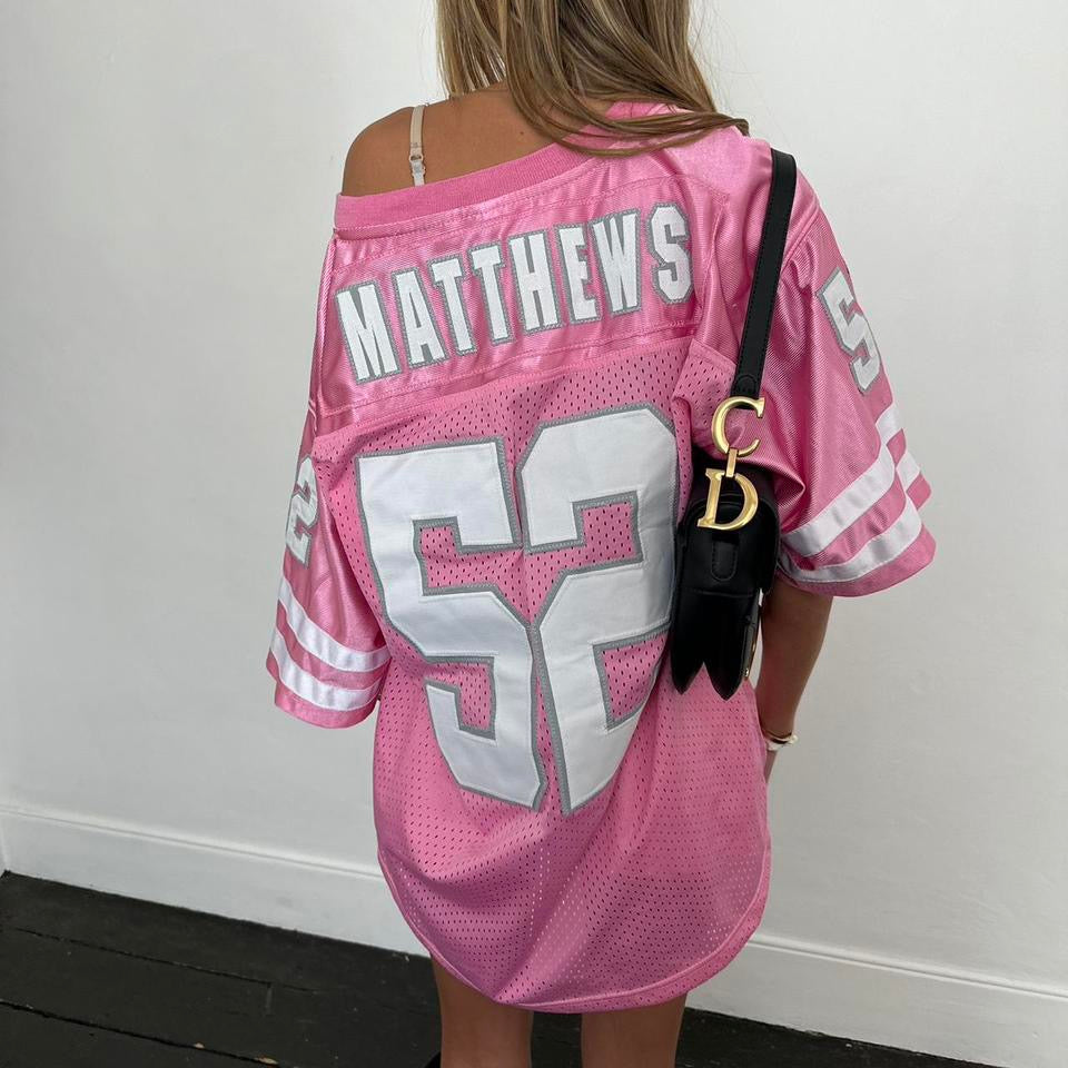 Vintage 90’s rare pink oversized jersey