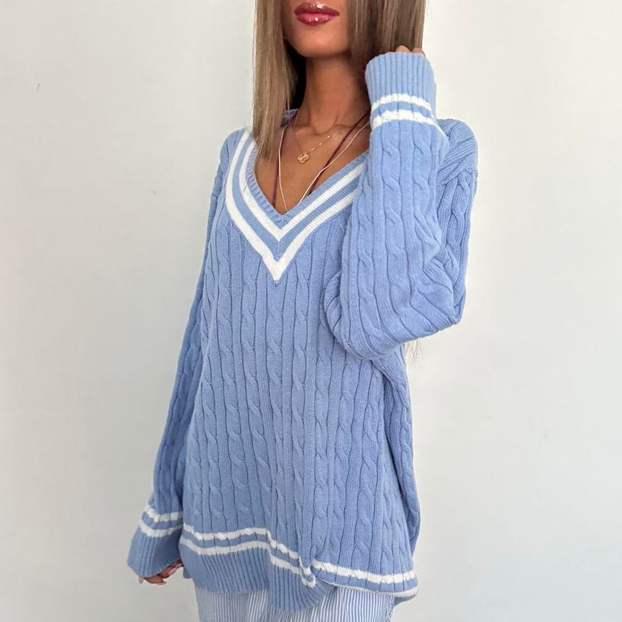 Vintage 2000’s Ralph Lauren blue knit jumper
