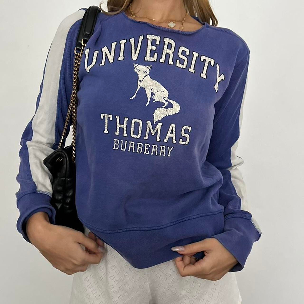 Vintage university of Thomas Burberry long sleeve sweatshirt