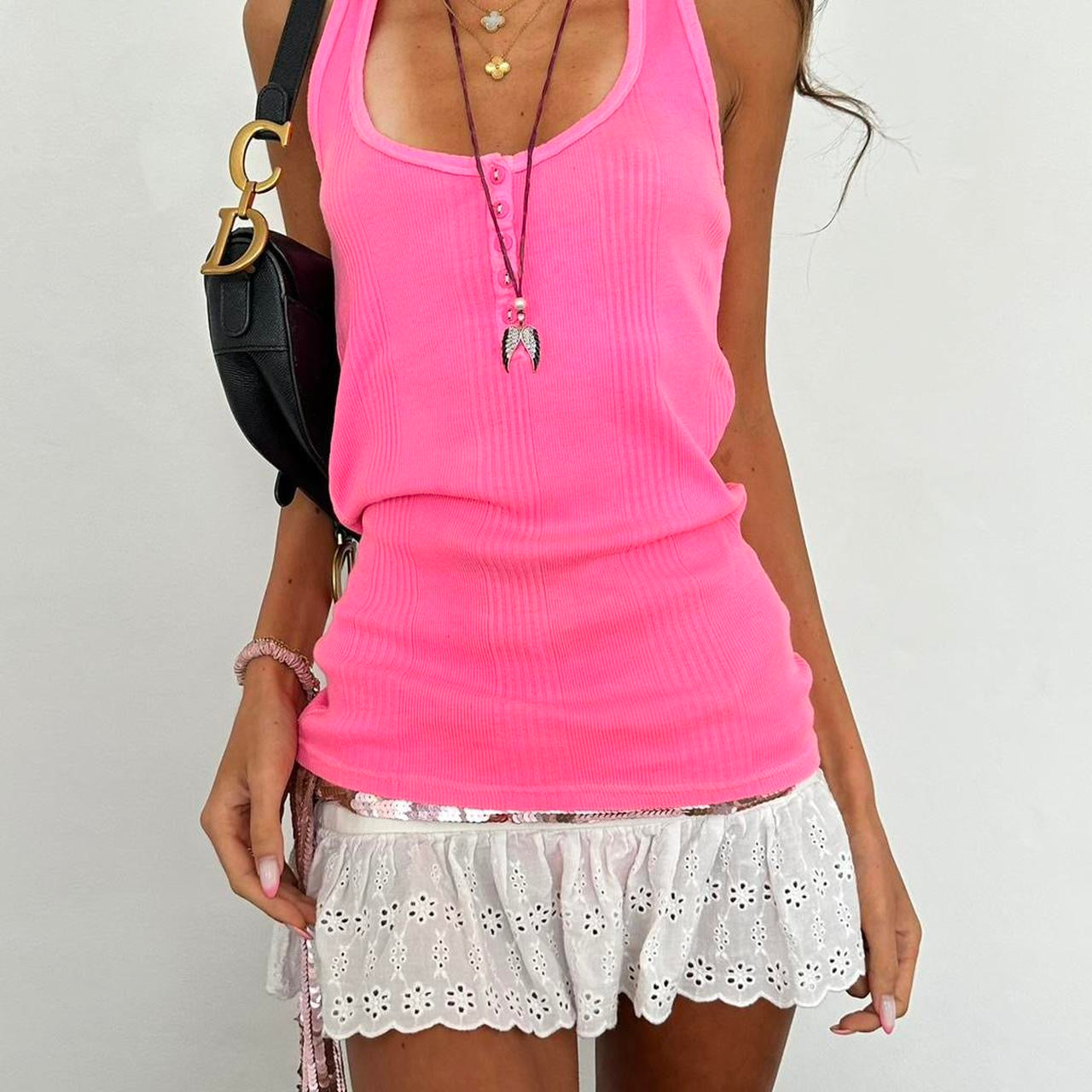Vintage 00’s pink cami top