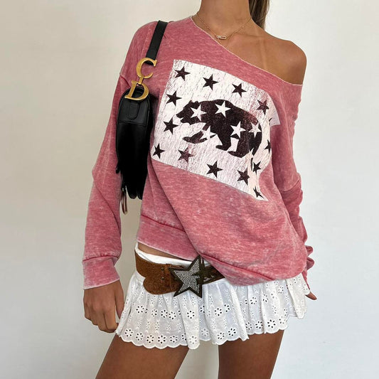 Vintage early 2000s LA girl pink sweatshirt