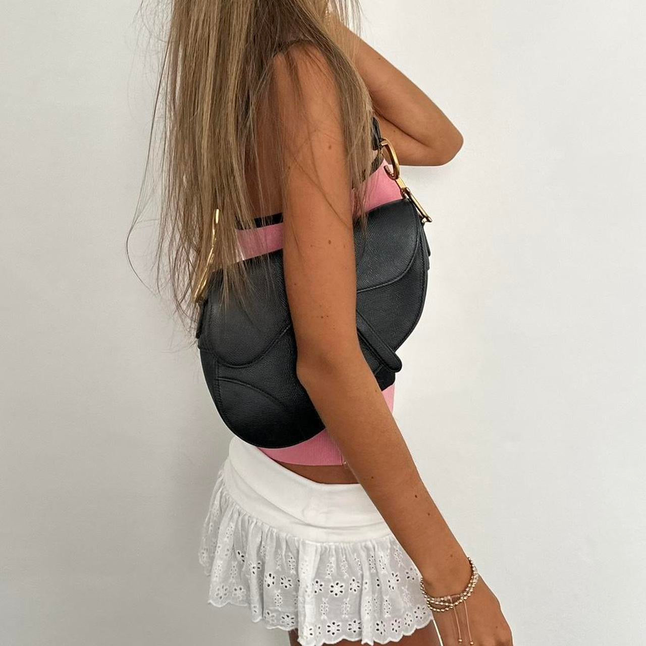 Vintage 2000’s strapless brown and pink top