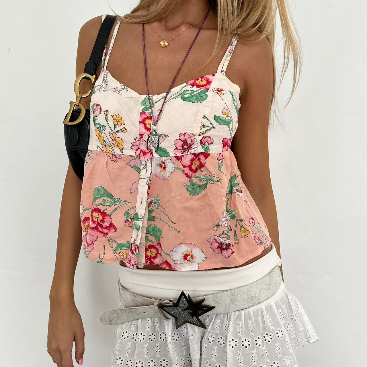 Vintage 90’s floral babydoll top