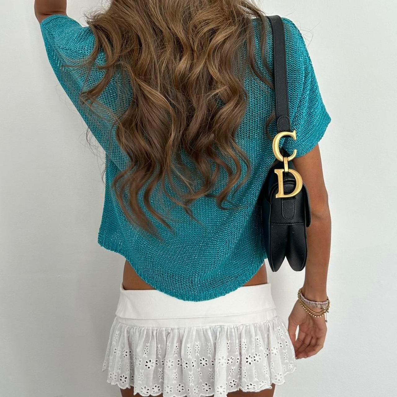 Vintage 2000s blue cardigan top