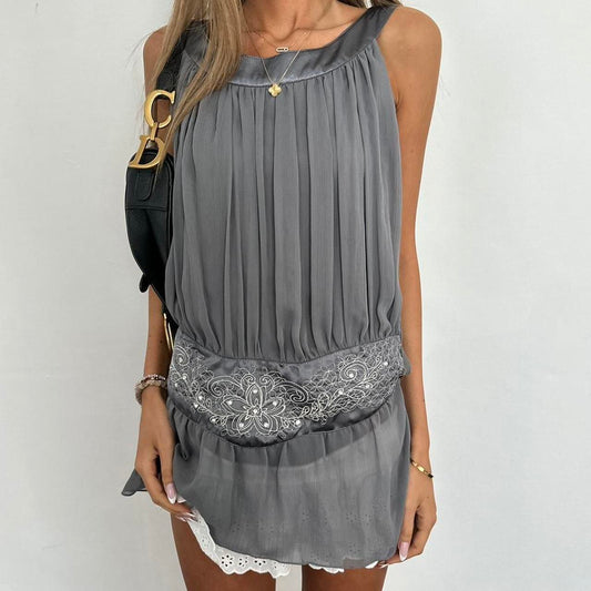 Vintage 90’s grey sequin top